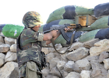 Front line. Azerbaijan, August 13, 2014