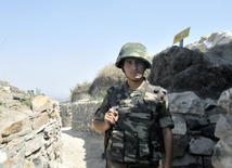 Front line. Azerbaijan, August 13, 2014