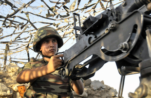 Front line. Azerbaijan, August 13, 2014