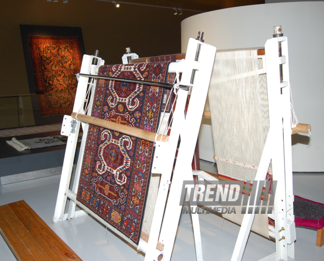 Azerbaijan’s unforgettable past – carpets. Baku, Azerbaijan, Aug.27, 2014 