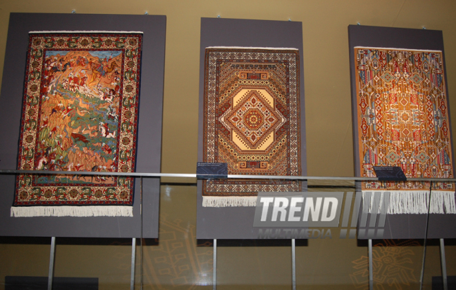 Azerbaijan’s unforgettable past – carpets. Baku, Azerbaijan, Aug.27, 2014 