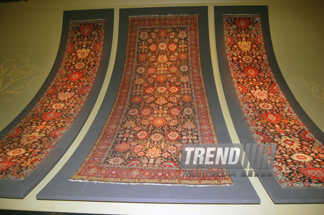 Azerbaijan’s unforgettable past – carpets. Baku, Azerbaijan, Aug.27, 2014 