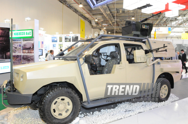 First Azerbaijan International Defense Industry Exhibition "ADEX 2014" opens in Baku. Baku, Azerbaijan, Sep.11, 2014 