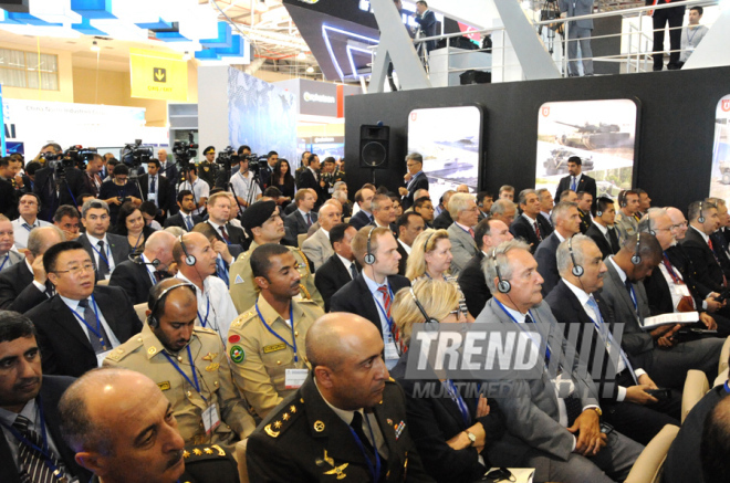 First Azerbaijan International Defense Industry Exhibition "ADEX 2014" opens in Baku. Baku, Azerbaijan, Sep.11, 2014 