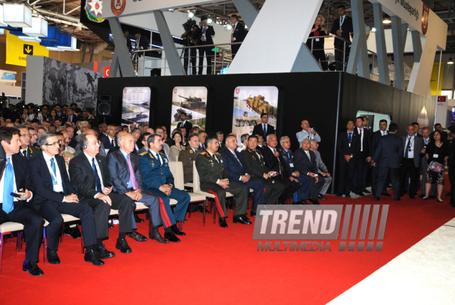 First Azerbaijan International Defense Industry Exhibition "ADEX 2014" opens in Baku. Baku, Azerbaijan, Sep.11, 2014 