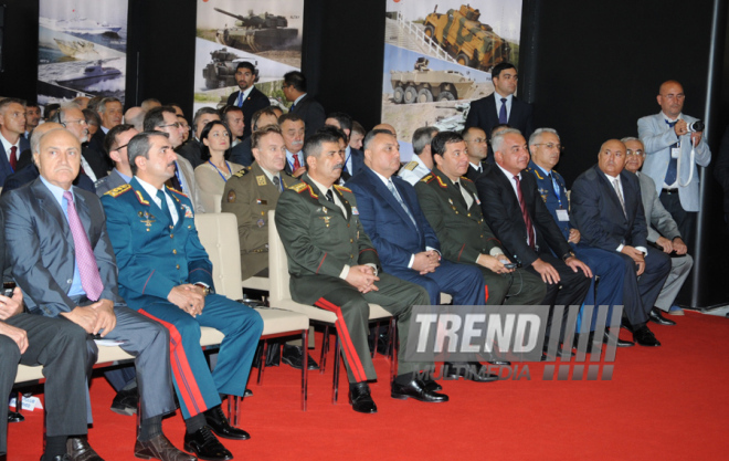 First Azerbaijan International Defense Industry Exhibition "ADEX 2014" opens in Baku. Baku, Azerbaijan, Sep.11, 2014 