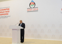 First Azerbaijan International Defense Industry Exhibition "ADEX 2014" opens in Baku. Baku, Azerbaijan, Sep.11, 2014 