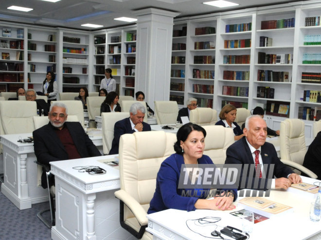 The International Conference on "Literature of Eastern peoples: Tradition and Modernity". Baku, Azerbaijan, Oct.10. 2014