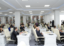 The International Conference on "Literature of Eastern peoples: Tradition and Modernity", dedicated to the 75th anniversary of the prominent scientist-orientalist, Doctor of Philology, Professor Aida Imanguliyeva. Baku, Azerbaijan, Oct.10. 2014