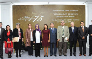 The International Conference on "Literature of Eastern peoples: Tradition and Modernity". Baku, Azerbaijan, Oct.10. 2014