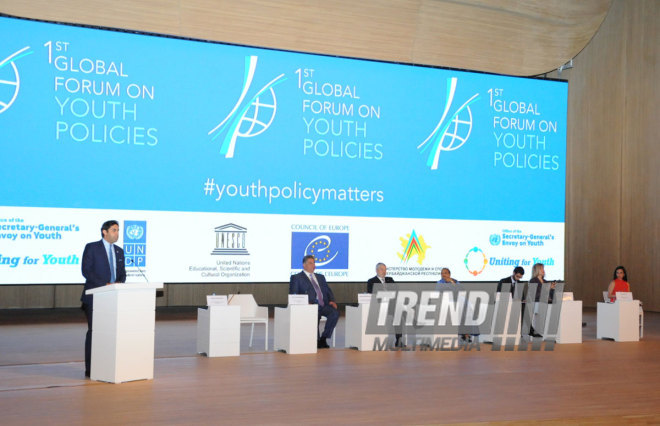 1st Global Forum on Youth Policies. Baku, Azerbaijan, Oct.28, 2014