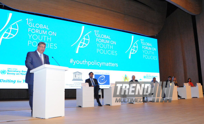 1st Global Forum on Youth Policies. Baku, Azerbaijan, Oct.28, 2014