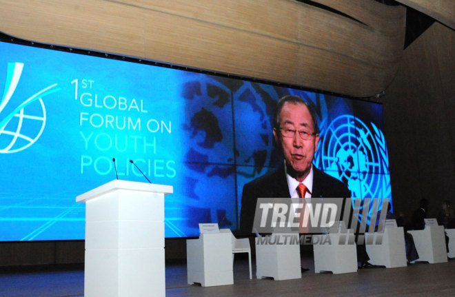 1st Global Forum on Youth Policies. Baku, Azerbaijan, Oct.28, 2014