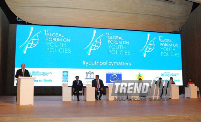 1st Global Forum on Youth Policies. Baku, Azerbaijan, Oct.28, 2014