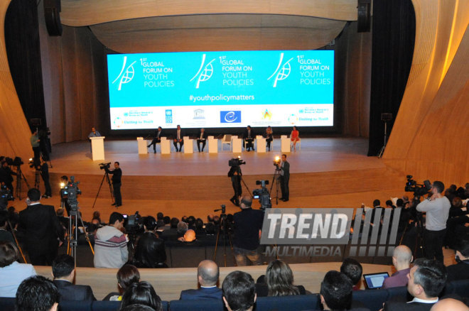 1st Global Forum on Youth Policies. Baku, Azerbaijan, Oct.28, 2014