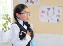 A school in the frontline zone. Tovuz, Azerbaijan, Nov.01, 2014