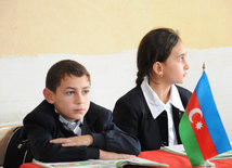 A school in the frontline zone. Tovuz, Azerbaijan, Nov.01, 2014