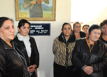 The anxious pupils and teachers of the school located in the frontline zone. Tovuz, Azerbaijan, Nov.01, 2014