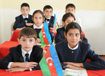 A school in the frontline zone. Tovuz, Azerbaijan, Nov.01, 2014