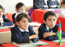 A school in the frontline zone. Tovuz, Azerbaijan, Nov.01, 2014