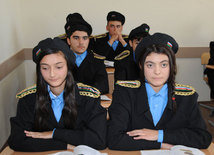 Special importance is attached to military classes. Qazax, Azerbaijan, Nov.01, 2014