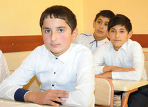 A school in the frontline zone. Qazax, Azerbaijan, Nov.01, 2014