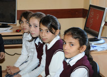 A school in the frontline zone. Qazax, Azerbaijan, Nov.01, 2014