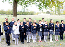 A school in the frontline zone. Tovuz, Azerbaijan, Nov.01, 2014