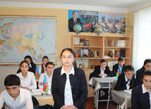 A school in the frontline zone. Tovuz, Azerbaijan, Nov.01, 2014