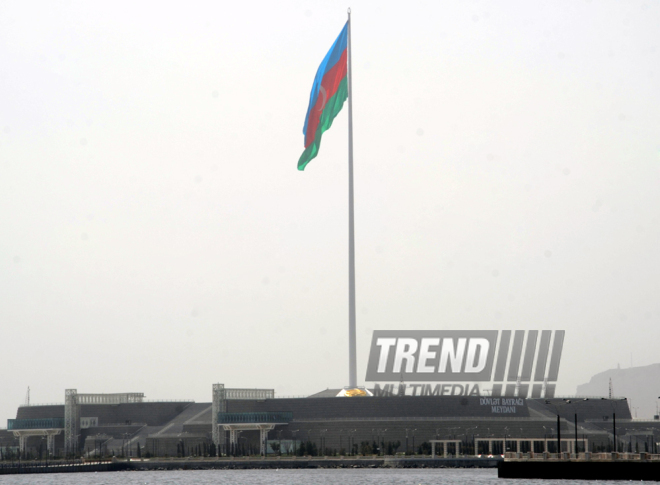 Azerbaijan celebrates National Flag Day on November 9. Baku, Azerbaijan. 2014  