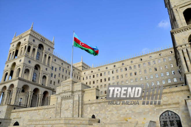 Azerbaijan celebrates National Flag Day on November 9. Baku, Azerbaijan. 2014  