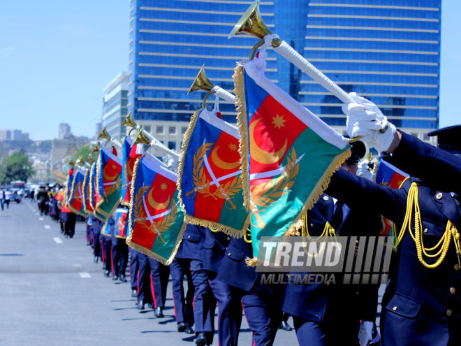 Azerbaijan celebrates National Flag Day on November 9. Baku, Azerbaijan. 2014  