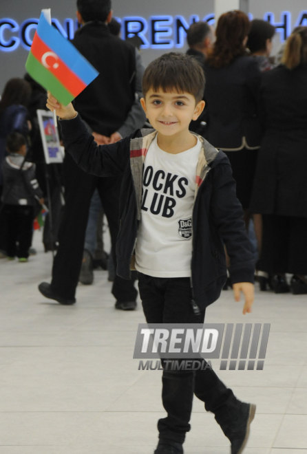 Azerbaijan celebrates National Flag Day on November 9. Baku, Azerbaijan. 2014  