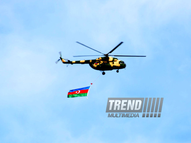 Azerbaijan celebrates National Flag Day on November 9. Baku, Azerbaijan. 2014  