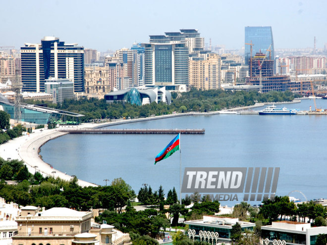 Azerbaijan celebrates National Flag Day on November 9. Baku, Azerbaijan. 2014  