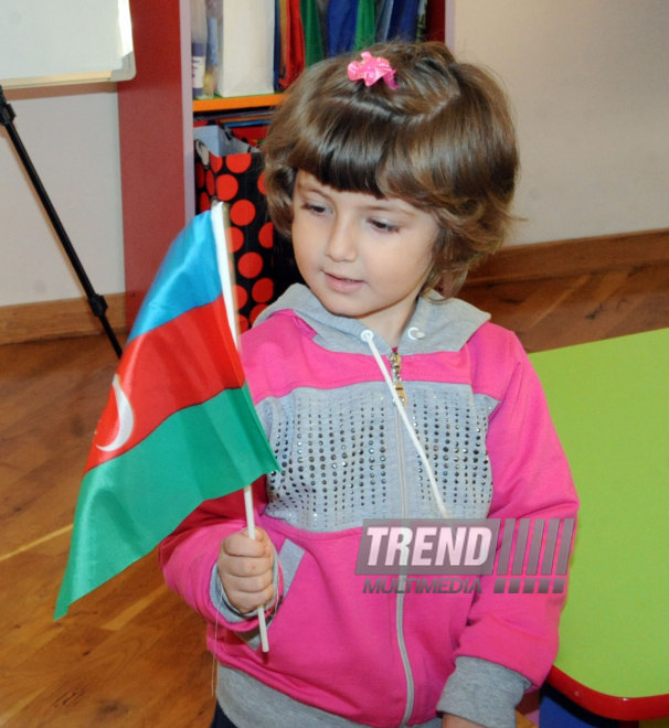 Azerbaijan celebrates National Flag Day on November 9. Baku, Azerbaijan. 2014  