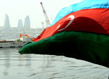 Our flag is our dignity. Baku, Azerbaijan. 2014