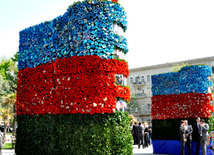 Azerbaijan celebrates National Flag Day on November 9. Baku, Azerbaijan. 2014