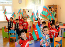 Our flag and future. Baku, Azerbaijan. 2014