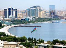 Azerbaijan celebrates National Flag Day on November 9. Baku, Azerbaijan. 2014