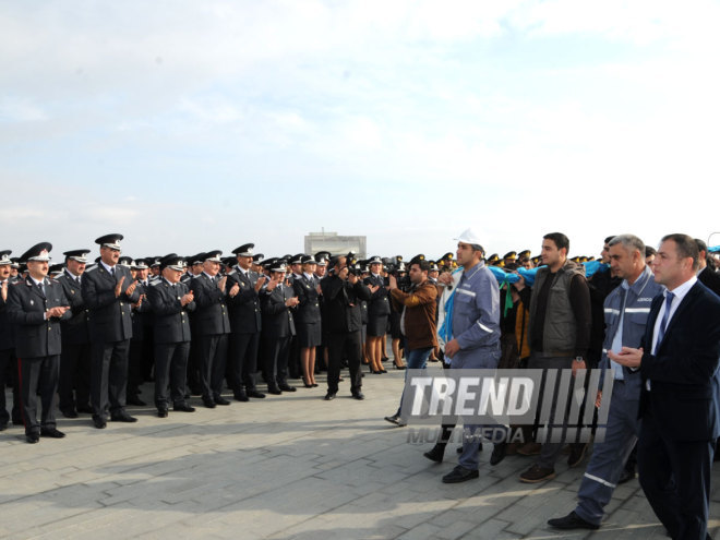 Azerbaijan marks National Flag Day. Baku, Azerbaijan, Nov.09, 2014