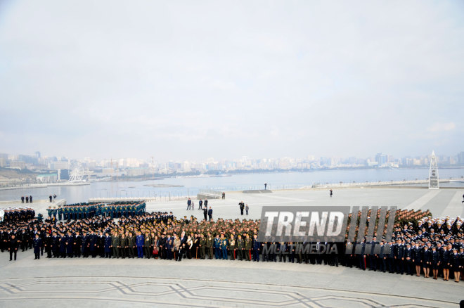 Azerbaijan marks National Flag Day. Baku, Azerbaijan, Nov.09, 2014