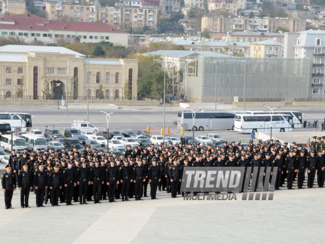 Azerbaijan marks National Flag Day. Baku, Azerbaijan, Nov.09, 2014