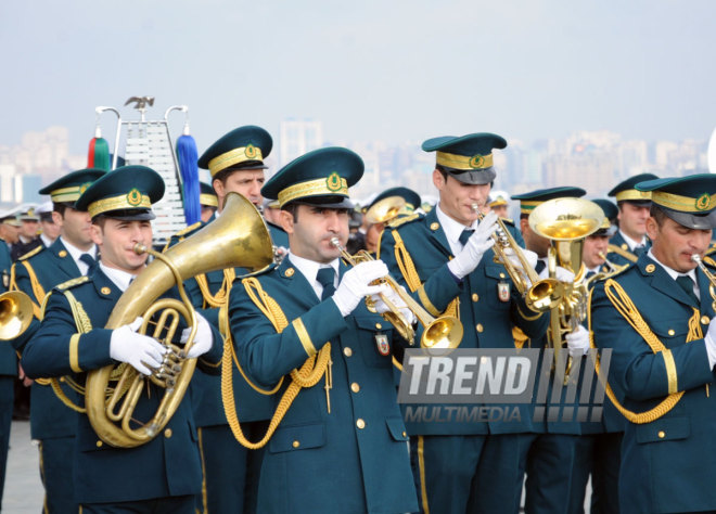 Azerbaijan marks National Flag Day. Baku, Azerbaijan, Nov.09, 2014