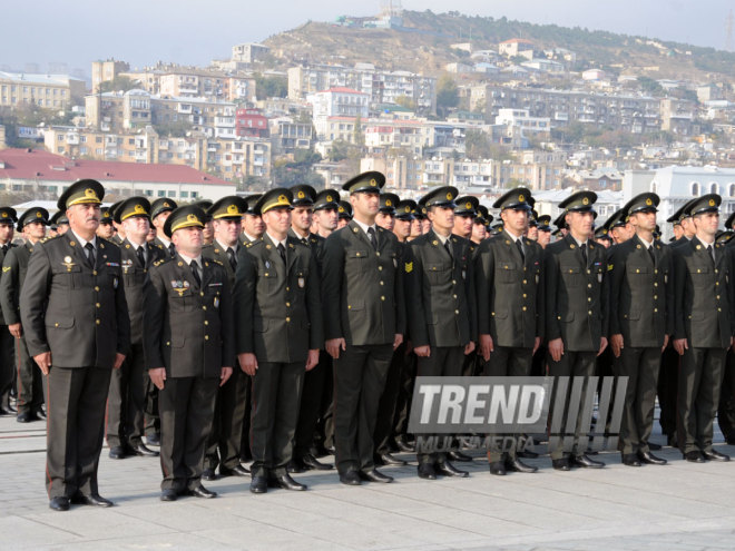 Azerbaijan marks National Flag Day. Baku, Azerbaijan, Nov.09, 2014