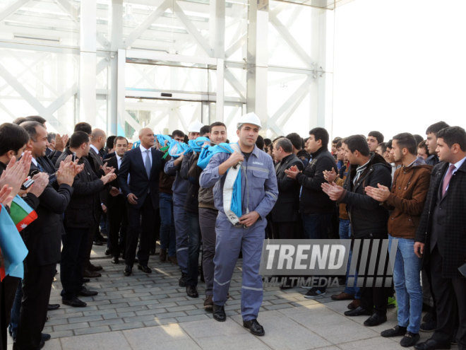 Azerbaijan marks National Flag Day. Baku, Azerbaijan, Nov.09, 2014