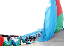 Azerbaijan marks National Flag Day. Baku, Azerbaijan, Nov.09, 2014