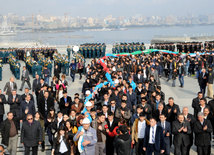 Azerbaijan marks National Flag Day. Baku, Azerbaijan, Nov.09, 2014