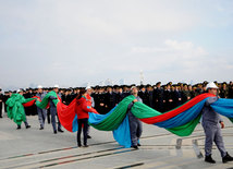 Azerbaijan marks National Flag Day. Baku, Azerbaijan, Nov.09, 2014