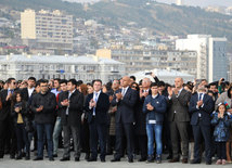 Azerbaijan marks National Flag Day. Baku, Azerbaijan, Nov.09, 2014